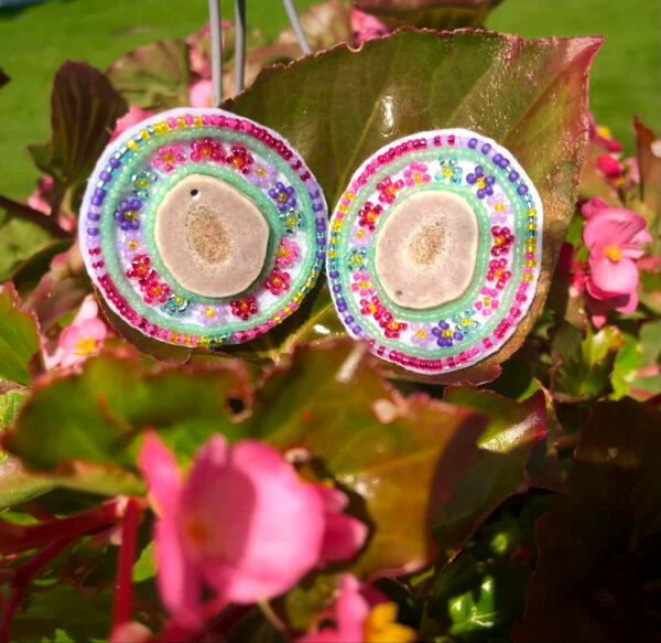 Rainbow Antler Earrings